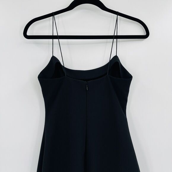 Likely Womens Dress Sz 2 Black Banks Sleeveless Flounced Ruffle Hem Crepe Sheath - Picture 6 of 11